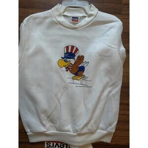 Vtg 80s Levis1984 Los Angeles Olympics Sam The Eagle Sweatshirt Child Sz 10/12